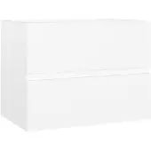 vidaXL Waschbeckenunterschrank Weiß 60x38,5x45 cm Holzwerkstoff