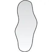 vidaXL Wandspiegel Schwarz 100x45 cm