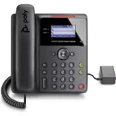 Poly Edge B10 - VoIP-Telefon mit Rufnummernanzeige/Anklopffunktion - fünfwegig Anruffunktion - SIP, SDP - 8 Leitungen - Schwarz