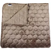 Unique living Bettüberwurf Peggy 220x220cm Taupe
