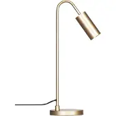 By Rydens Curve Tischleuchte, gold matt, Metall, GU10, Höhe 51 cm - , Curve, Gold / Messing, für Wohnzimmer, Metall, Modern