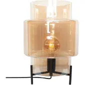 By Rydens Tischlampe Ebbot Bernsteinfarbenes Glas