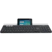 Logitech K780, Volle Größe (100%), Kabellos, RF Wireless + Bluetooth, QWERTZ, Weiß
