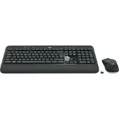 Logitech MK540 Advanced, Kabellos, RF Wireless, Membran Key Switch, QWERTY, Schwarz, Maus enthalten