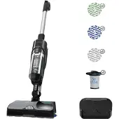 Rowenta X-COMBO ALLERGY GZ3039WO, Standstaubsauger, Beutellos, Schwarz, Blau, 0,55 l, 0,25 l, Trocken&Nass