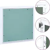 vidaXL Revisionsklappe mit Aluminium-Rahmen und GK-Einlage 400x400 mm