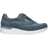Waldlaufer K Damenschuhe - bequeme Schnür- Halbschuhe blau Freizeit NEU
