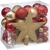 LIGHTS Christmas Decoration Set Golden