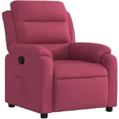 vidaXL Relaxsessel Weinrot Samt