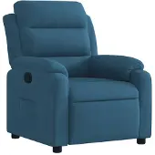 vidaXL Relaxsessel Blau Samt