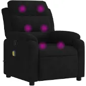 vidaXL Massagesessel Schwarz Samt