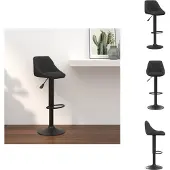 vidaXL Barhocker Schwarz Samt - Barhocker