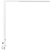 Beliani LED-Schreibtischlampe Weiß Metall mit Regler Dimmbar Klemmbar Modern Büro Ausstattung Klemmleuchte Arbeitsleuchte Architektenlampe