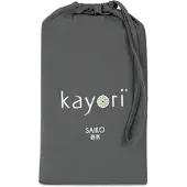 Kayori Spannbettlaken Saiko Antracite (Jersey)-140 x 220 cm