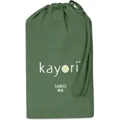 Kayori Topper-Spannbettlaken Saiko Dunkelgrün (Jersey)-80 x 220 cm