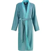 Cawö Bademantel 6431 Kimono Turquoise Damen-44