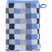 Cawö Waschlappen Unique Karo Saphir (6er-Set)