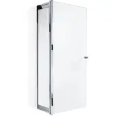 DECOR WALTHER Wandschrank S3 Chrom Glas Weiß
