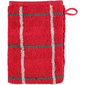 Cawö Waschlappen Noblesse Square Red (6-teilig)