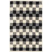 Cawö Gästehandtuch Natural Karo Natur-Schwarz (6er Set)
