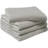 MOODIT Handtücher Troy Silver (Set von 4 Stück)