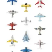 Studio Ditte Tapete Flugzeuge Weiß