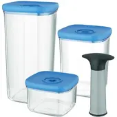 Berghoff Lebensmittelbehälter-Vakuum-Set 3-tlg. + Pumpe LEO BF-3950128