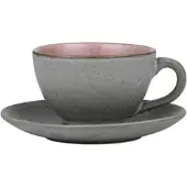 Bitz Kaffeetasse Gastro Grey Light Pink 220 ml (6-teilig)
