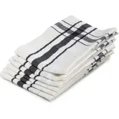 Libeco Geschirrtuch Camaret Black Linnen (6er Set)