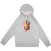 Snurk Hoodie Lion Head Uni Grey Men-M