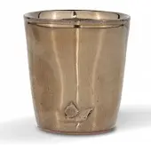 Dutchdeluxes Espressotasse Dented Cup Platinum 130ml (4-teilig)