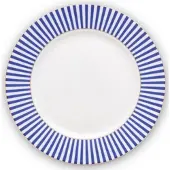 Pip studio Frühstücksteller Royal Stripes Blue 26,5 cm (6er-Set)