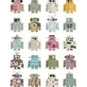 Studio Ditte Tapete Roboter Bliep Bliep
