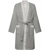 Esprit Bademantel Double Stripe Men Anthrazit-XL