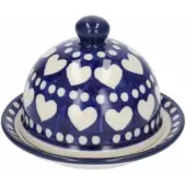 Bunzlau Castle Butterdose Rund Blue Valentine (Ø 9,5 cm)
