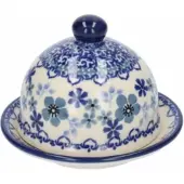 Bunzlau Castle Butterdose Rund Indigo (Ø 9,5 cm)