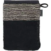 Cawö Waschlappen Two-Tone Black (6er-Set)