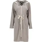 Cawö Bademantel 821 Hood, Drawstring and Zip Damen Mocca-Nature-M
