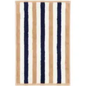 Cawö Gästehandtuch Coast Stripes Navy/Nature (6er Set)