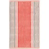 Cawö Gästehandtuch Noblesse Harmony Stripes Coral (6er Set)