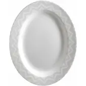 Missoni Servierschale Zig Zag White Oval Dish 36 cm
