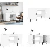 vidaXL Schreibtisch Weiß 140x50x75 cm Holzwerkstoff