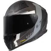 LS2 FF811 Vector II Carbon Grid Matt Schwarz Grau Integralhelm Größe 3XL