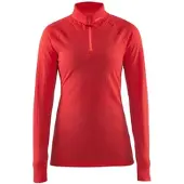 Craft Skipullover Nordic Wool Zip Neck Pink Damen-XS