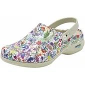 Gevavi Medizinischer Clog Wash&Go Offen Elastik Blumen-Schuhgröße 41