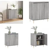 vidaXL Sideboard Grau Sonoma 60x35x70 cm Holzwerkstoff