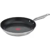 Tefal Bratpfanne "Virtuoso" Edelstahl 1 Stk. tlg. Edelstahl, Antihaftversiegelung, Thermo-Spot, alle Herdarten,Induktion