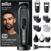 Braun AIO7560, Schwarz, Blau, 0,5 mm, 2,1 cm, Universal, Akku, 120 min