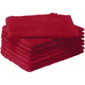 MOODIT Waschlappen Troy Deep Red (Set von 8 Stück)