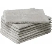 MOODIT Waschlappen Troy Silver (Set von 8 Stück)